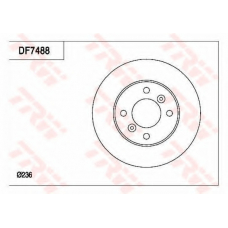 DF7488 TRW Тормозной диск