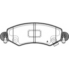 BPA0702.12 OPEN PARTS Комплект тормозных колодок, дисковый тормоз