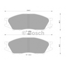 0 986 505 800 BOSCH Комплект тормозных колодок, дисковый тормоз