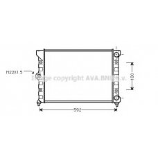 VWA2099 AVA Радиатор, охлаждение двигателя