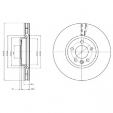 BG9106 DELPHI Тормозной диск