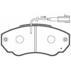 BPA0960.01 OPEN PARTS Комплект тормозных колодок, дисковый тормоз