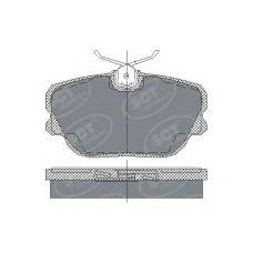 SP 124 SCT Комплект тормозных колодок, дисковый тормоз