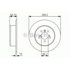 0 986 479 R00 BOSCH Тормозной диск