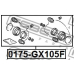 0175-GX105F FEBEST Ремкомплект, тормозной суппорт