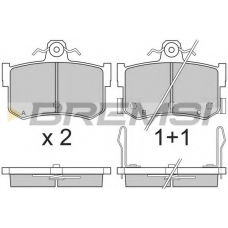 BP2818 BREMSI Комплект тормозных колодок, дисковый тормоз