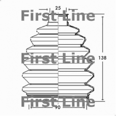 FCB2281 FIRST LINE Пыльник, приводной вал