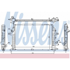 630705 NISSENS Радиатор, охлаждение двигателя