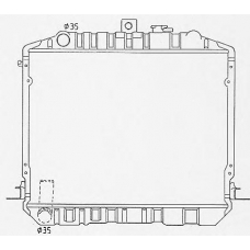 0100752 BEHR Radiator