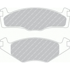 FSL392 FERODO Комплект тормозных колодок, дисковый тормоз
