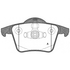 BPA1044.00 OPEN PARTS Комплект тормозных колодок, дисковый тормоз