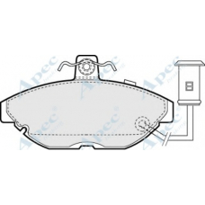 PAD377 APEC Комплект тормозных колодок, дисковый тормоз