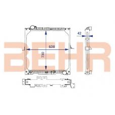 2203997 BEHR Radiator