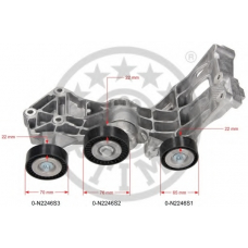 0-N2246 OPTIMAL Натяжитель ремня, клиновой зубча