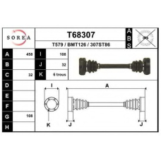 T68307 EAI Приводной вал