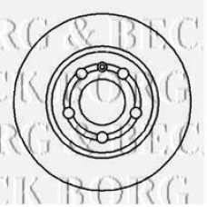 BBD4183 BORG & BECK Тормозной диск