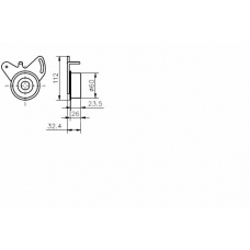 TKR 9062 TIMKEN Натяжной ролик, ремень грм