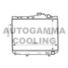 101033 AUTOGAMMA Радиатор, охлаждение двигателя