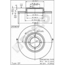 BS 7090 BRECO Тормозной диск