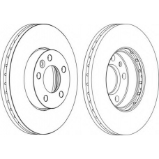 DDF1253-1 FERODO Тормозной диск