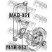 MAB-052 FEBEST Втулка, рычаг колесной подвески