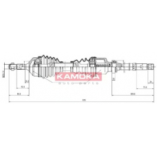 CT1138908 KAMOKA Приводной вал