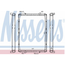 63845A NISSENS Радиатор, охлаждение двигателя