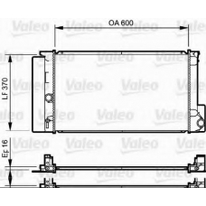 735250 VALEO Радиатор, охлаждение двигателя