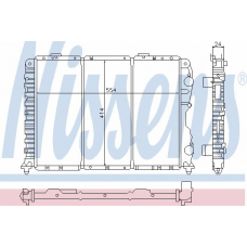 60046 NISSENS Радиатор, охлаждение двигателя