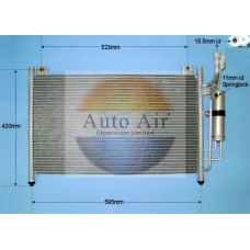 16-9981 AUTO AIR GLOUCESTER Конденсатор, кондиционер