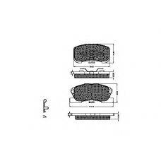 32341 SPIDAN Комплект тормозных колодок, дисковый тормоз