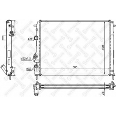 10-25038-SX STELLOX Радиатор, охлаждение двигателя