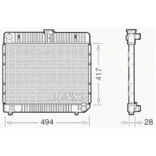 DRM17020 DENSO Радиатор, охлаждение двигателя