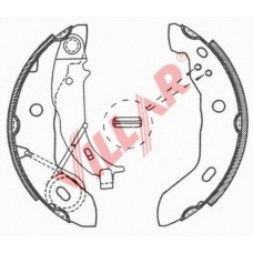 629.0693 VILLAR Комплект тормозных колодок