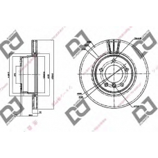 BD1626 DJ PARTS Тормозной диск