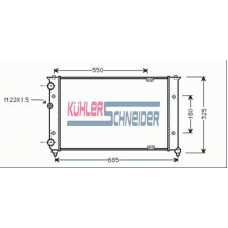 3500801 KUHLER SCHNEIDER Радиатор, охлаждение двигател