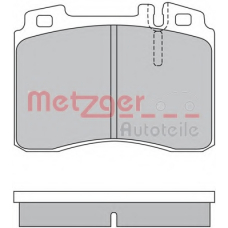 1170347 METZGER Комплект тормозных колодок, дисковый тормоз