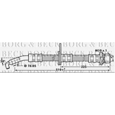 BBH7216 BORG & BECK Тормозной шланг