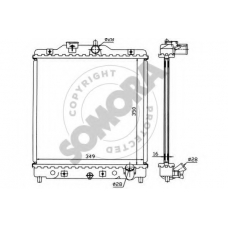 120440 SOMORA Радиатор, охлаждение двигателя