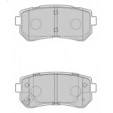 FD7547A NECTO Комплект тормозных колодок, дисковый тормоз