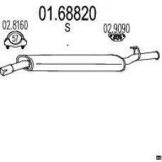 01.68820 MTS Глушитель выхлопных газов конечный