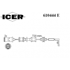 610444 E ICER Сигнализатор, износ тормозных колодок