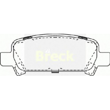 23572 00 C BRECK Комплект тормозных колодок, дисковый тормоз