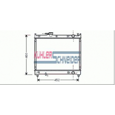 2200091 KUHLER SCHNEIDER Радиатор, охлаждение двигател