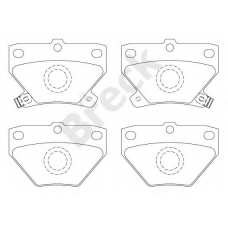 23521 00 704 10 BRECK Комплект тормозных колодок, дисковый тормоз