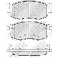 PN0435 NiBK Комплект тормозных колодок, дисковый тормоз