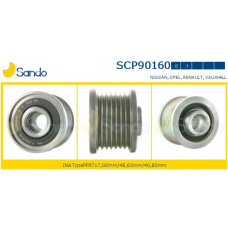 SCP90160.0 SANDO Ременный шкив, генератор