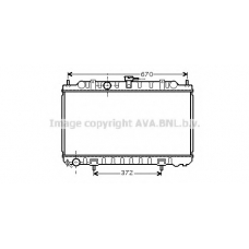 DN2245 AVA Радиатор, охлаждение двигателя