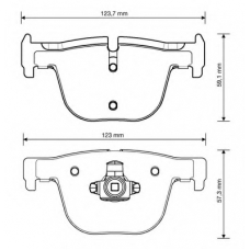 573354B BENDIX Комплект тормозных колодок, дисковый тормоз