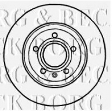 BBD4545 BORG & BECK Тормозной диск